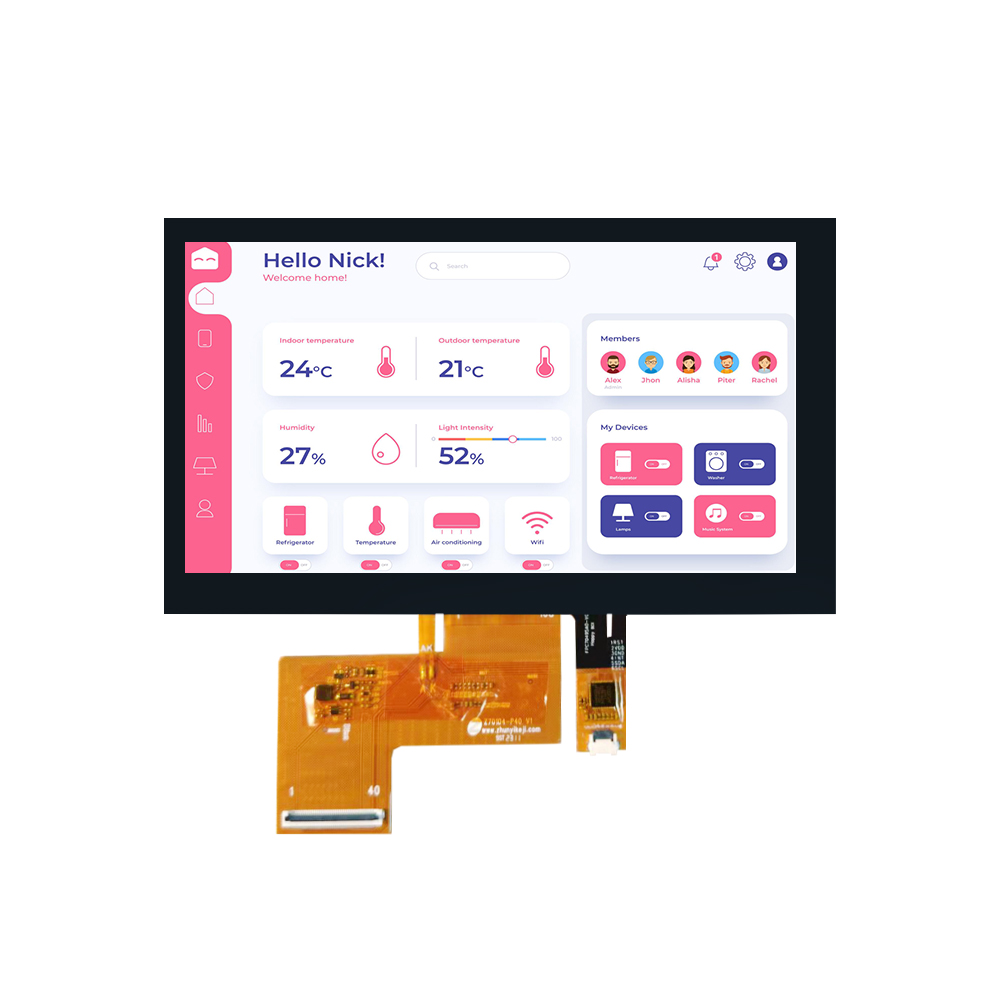 7英寸Glass+Glass多点触摸显示屏