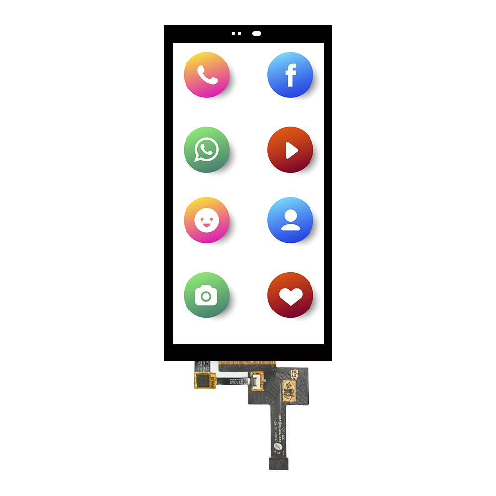 6.75英寸Glass+Film+Film多点触摸显示屏